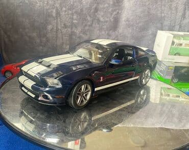 metbex tavan modelleri: Коллекционная модель Ford Mustang Shelby GT500 blue with white stripe — 1