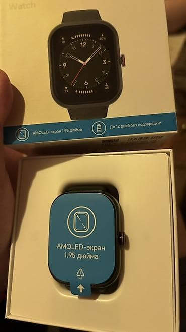 smart wacth: HONOR Choice Watch – ağıllı saat - 1.95 düym AMOLED ekran: parlaq — 2