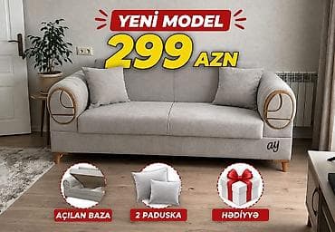 Yeni model açılan bazalı divan - Rəng: Açıq boz - Dizayn: Yumru qol lalafo.az -da Yeni model açılan bazalı divan - Rəng: Açıq boz - Dizayn: Yumru qol
