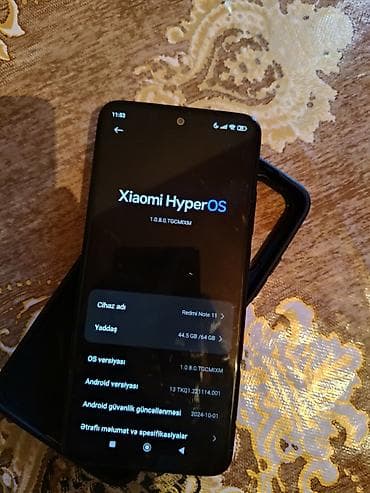 azercell 211 nomreler satisi: Redmi Note 11, 64 GB, rəng - Qara — 3