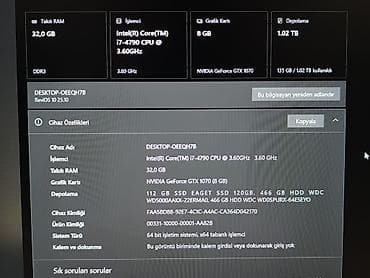 Gaming PC – oyun və iş üçün ideal seçim Texniki xüsusiyyətlər: - — 6