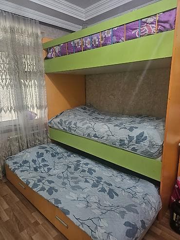 ders masa: Uşaq otağı üçün mebel dəsti Tərkibi: - 3 nəfərlik çarpayı komplekti — 3