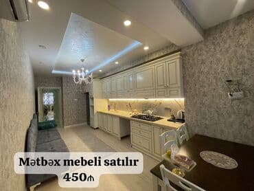 Membran mətbəx mebeli satılır 450₼. Yaxşı vəziyyətdədir. Üzərində