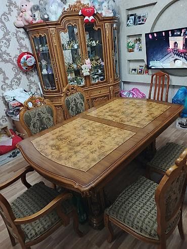 klasik masa: Qonaq otağı üçün, 6 stul — 6