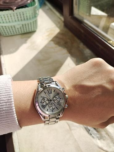 Dəbli Boyfriend Stil Qadın SaatıAZN* | Gümüşü, İri Siferblat | 10