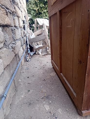 dolab: Antik üslubda mətbəx bufeti/kredensa - Material: tam ağac (taxta — 5