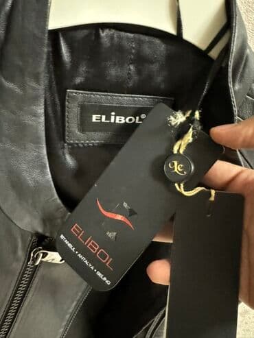 uzun kurtqa: ELIBOL dəri pencək/kurtka - Material: orijinal qara dəri, hamar — 4