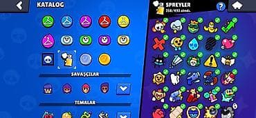 007 first light: Brawl Stars hesabı – zəngin kosmetika və kolleksiya Xüsusiyyətlər: - — 3