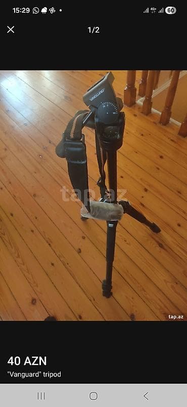 mi 12 t: Vanguard tripod - Brend: Vanguard - 3 hissəli tənzimlənən ayaqlar - — 1
