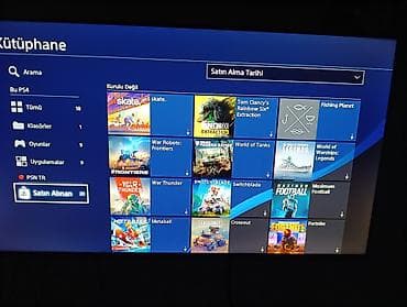 ghost of: PS4 slim 500gb ideal, plombu üzərində, 2 pult +20 oyun (türk akauntu — 8