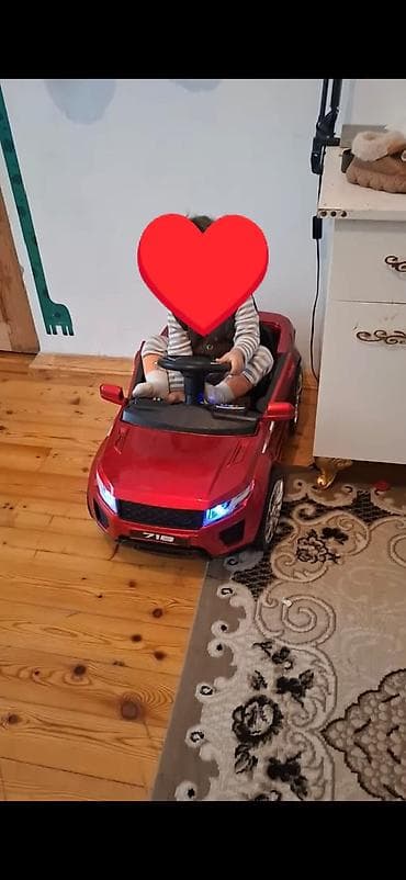 bodik yeni: Uşaqlar üçün elektrikli minik maşını – qırmızı rəng - Model: 718 — 1