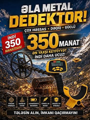 tərəzi: Metal detektor – ekranlı, çoxrejimli - Rəqəmsal LCD ekran: hədəfin — 1