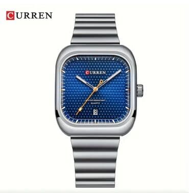 Очки: Новый, Наручные часы, Curren, цвет - Серебристый — 1