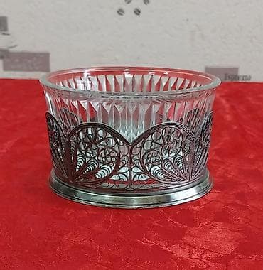 lala.fo posuda: Qənd qabı sovet istehsalı, yaxşı vəziyyətdədir. Materialı melxior — 1