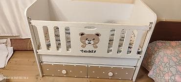 Oğlan və qız üçün, İşlənmiş, Dördbucaq, Beşik, Dəstsiz, Matrassız, Yellənmə mexanizmsiz