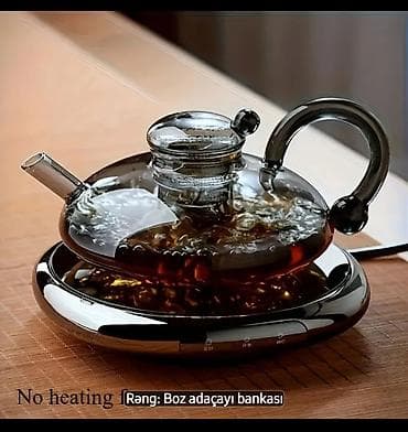 Yeni, rəng - Boz, Dəm caydanı, Şüşə, 0,3 bucket volume l