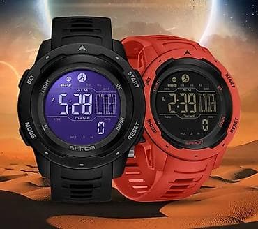 elektronika saat: - Ekran: Böyük rəqəmsal displey, mavi arxa işıq (LIGHT düyməsi) – — 3