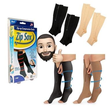 Tibbi geyim: Varikoz damarları üçün müalicəvi sıxılma corabları Zip Sox (Zip Sox) — 1