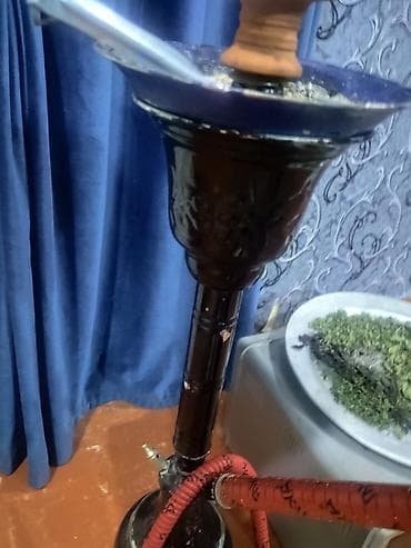 sumqa: Nərgilə seti - Klassik uzun gövdəli nərgilə: metal/kərpic qarışıq üst — 4