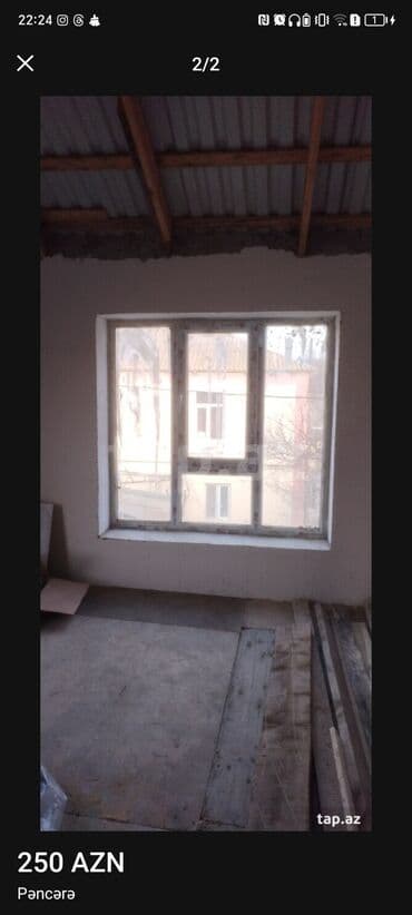 Pəncərə – 250 AZN - Material: PVC (plastik) profil - Konstruksiya: 3 — 1