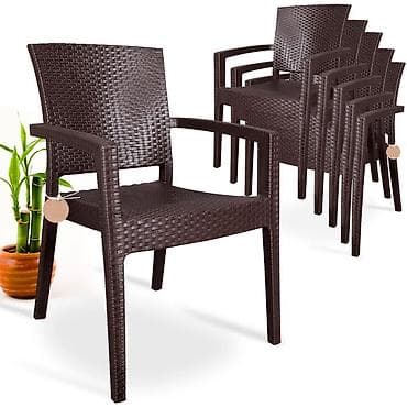 daraq desti: Yeni, Dördbucaq masa, 6 stul, Açılmayan, Stullar ilə, Plastik, Türkiyə — 3