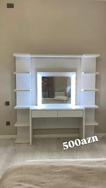 masaüstü işıq: Güzgü Masaüstü, Düzbucaqlı, Makiyaj üçün, Arxa işıqlı — 5