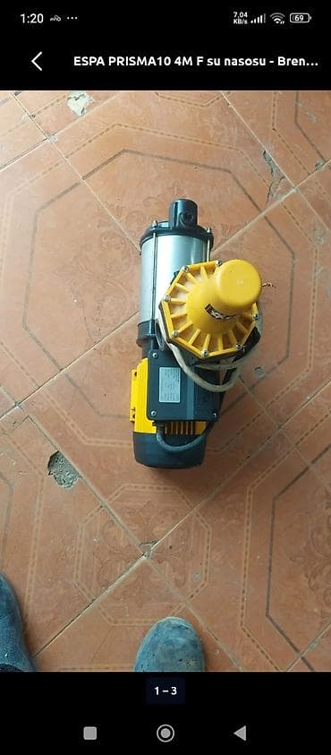 su quyusu: Nasos, Ev üçün (məişət), quraşdırılma Səthi — 1