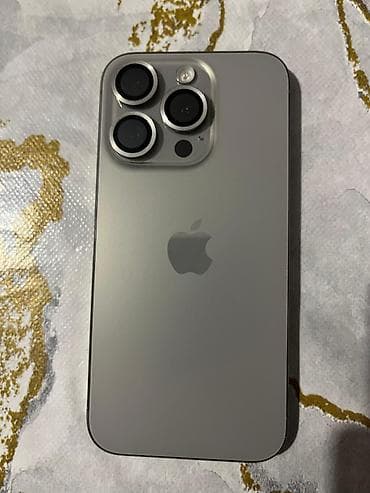 xacmaz iphone: IPhone 15 Pro, 128 GB, Natural Titanium, Simsiz şarj, Face ID — 2