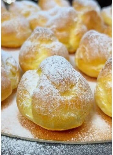 Bitki yağı: Məhsul: Profiterol və ekler tipli kremlə doldurulmuş şu xəmiri — 2