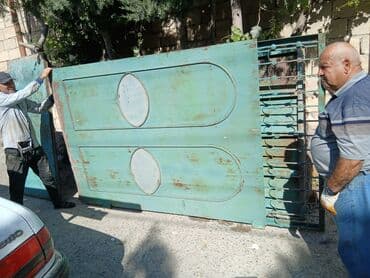 demir qapi ikinci el: Б/у Металл Дворовые ворота, Распашные, Нет кредита, Самовывоз — 1