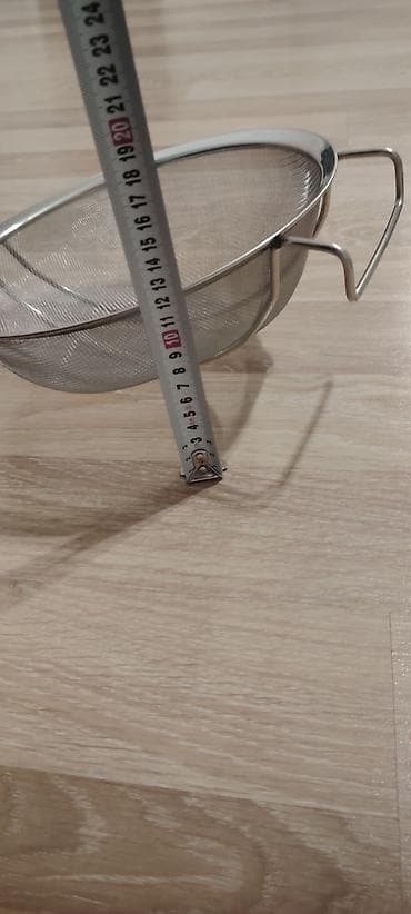 Paslanmayan poladdan mətbəx süzgəci - Material: paslanmayan polad tor — 2