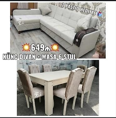 metbex mebelleri sekilleri: Yeni, Künc divan, Qonaq otağı üçün, Açılmayan — 1
