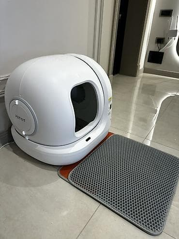 pişik qum qabı: PETKIT avtomatik pişik tualeti + xalça - Ağıllı özünü-təmizləmə — 3