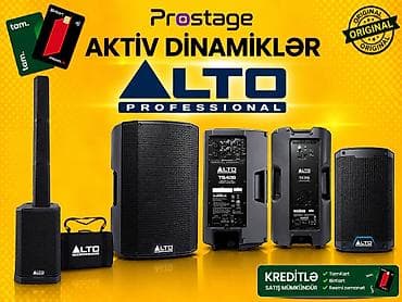 Alto aktiv dinamiklər güclü və keyfiyyətli səs üçün ideal seçimdir
