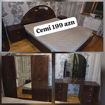 Yataq desti hamsi birlikde cemi 199 azn unvan H.Aslanov mebel yuk
