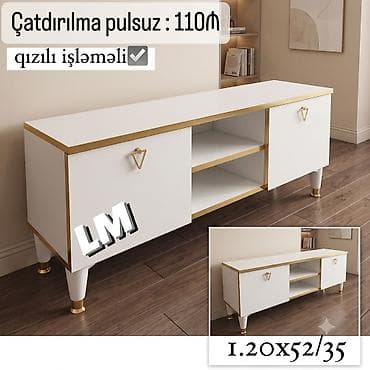 stend: Tv stend / TV altı Yeni və sifarişlə. Qiymət : 110₼ Ölçü  — 1