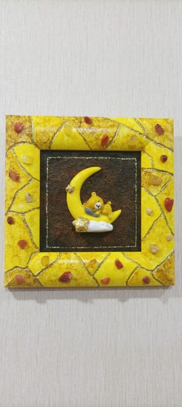 Картина для интерьера детской, авторская работа с элементами