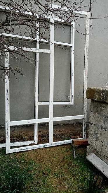 qapi pencereler: PVC profilli pəncərə və qapı çərçivələri - Material: ağ rəngli PVC — 1