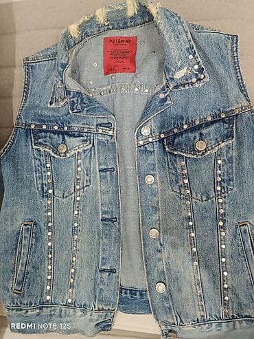 milli paltarlar: Jilet, PULL&BEAR, M, rəng - Mavi — 1