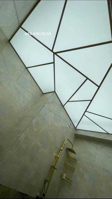 подвесной потолок в ванной: Asma tavan, Şüşə, Suyadavamlı, Pulsuz çatdırılma, Pulsuz quraşdırma, Zəmanətli — 6