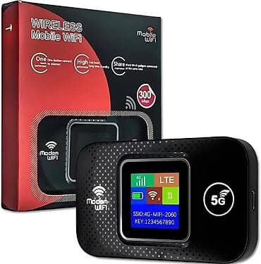 wifi modem adapter: Portativ Mobil Wi‑Fi (MiFi) modem Xüsusiyyətlər: - Şəbəkə: 4G LTE — 3