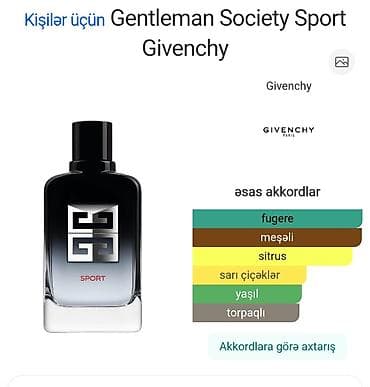 Givency Gentleman Society Sport Bəy üçündür Yeni versiyadır 2026 il — 5