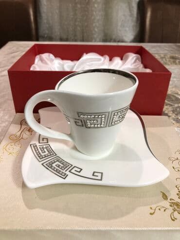 Çay dəsti, rəng - Ağ