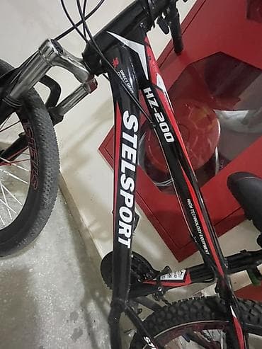 Dağ velosipedləri: STELSPORT HZ-200 dağ velosipedi - Rəng: qara/qırmızı qrafika - — 2