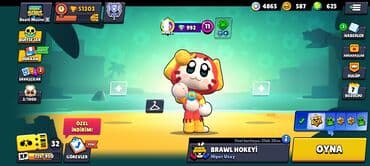 oyun notebookları: Brawl Stars hesabı – yüksək səviyyəli və dolu kontent - Kupa: 51,303 — 3