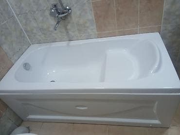 hamam ucun vannalar: Akril vannabarlı komplekt - Material: parlaq ağ akril, istiliyi yaxşı — 2