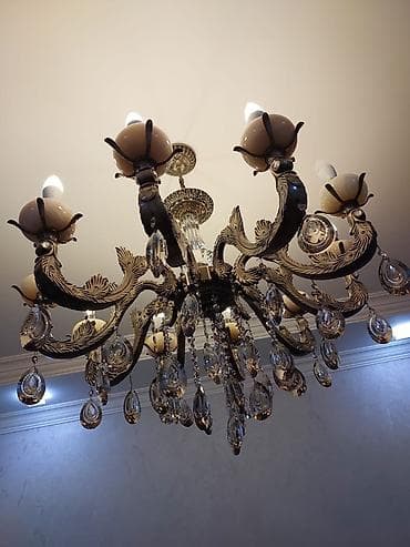 dam ortugleri: Çılçıraq, 10 və daha çox lampa, Metal — 3