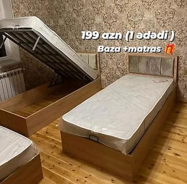 Yeni, Təknəfərlik çarpayı, Bazalı, Matras ilə, Siyirməsiz, Azərbaycan