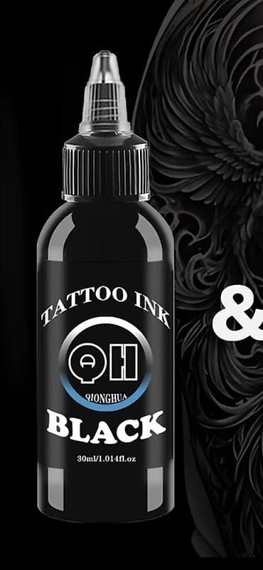 yeni il isiqlari: Döymə üçün peşəkar dəst 15 ədəd iynə 1 ədəd boya 30ml qara 1 ədəd — 3