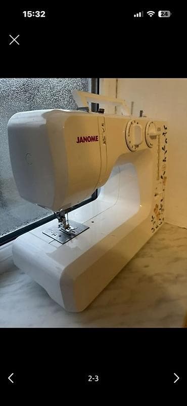 iphone 7 pulus: JANOME tikiş maşını – model 1388 - Mexaniki idarəetmə, yuxarıda — 2